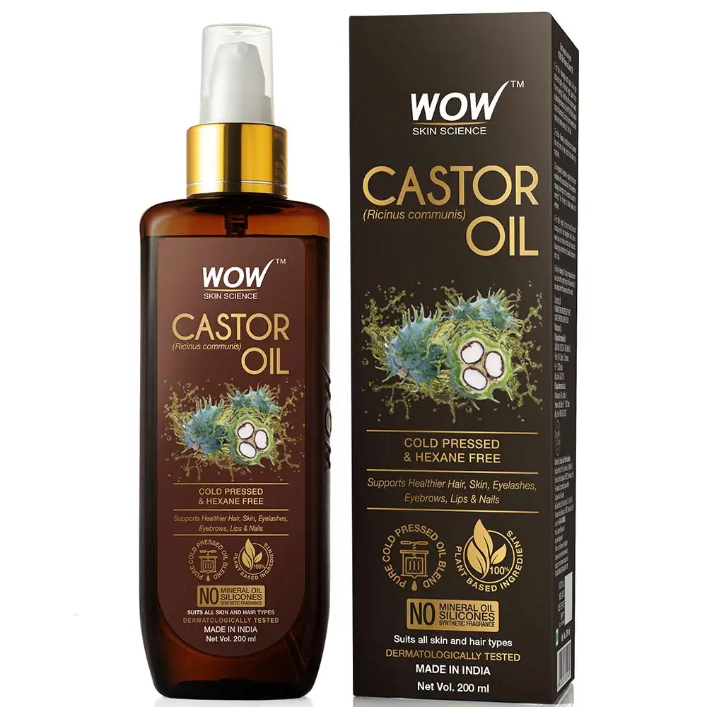 WOW Skin Science Castor Oil,  200 ml  for All Skin & Hair Types