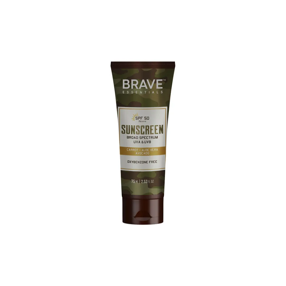 BRAVE ESSENTIALS SPF 50 PA +++ Sunscreen Broad Spectrum UVA & UVB