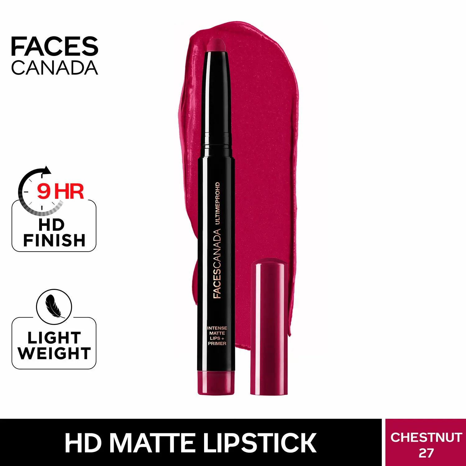 Faces Canada Ultime Pro HD Intense Matte Lips + Primer Chestnut 27 1.4g