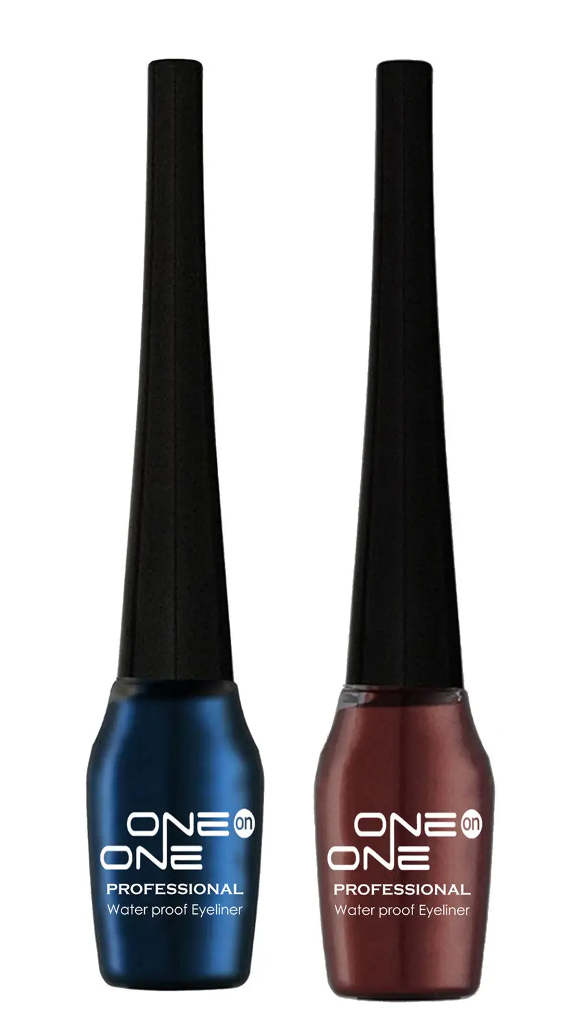 ONE on ONE Waterproof Eyeliner, Set of 2 (Blue and Brown)