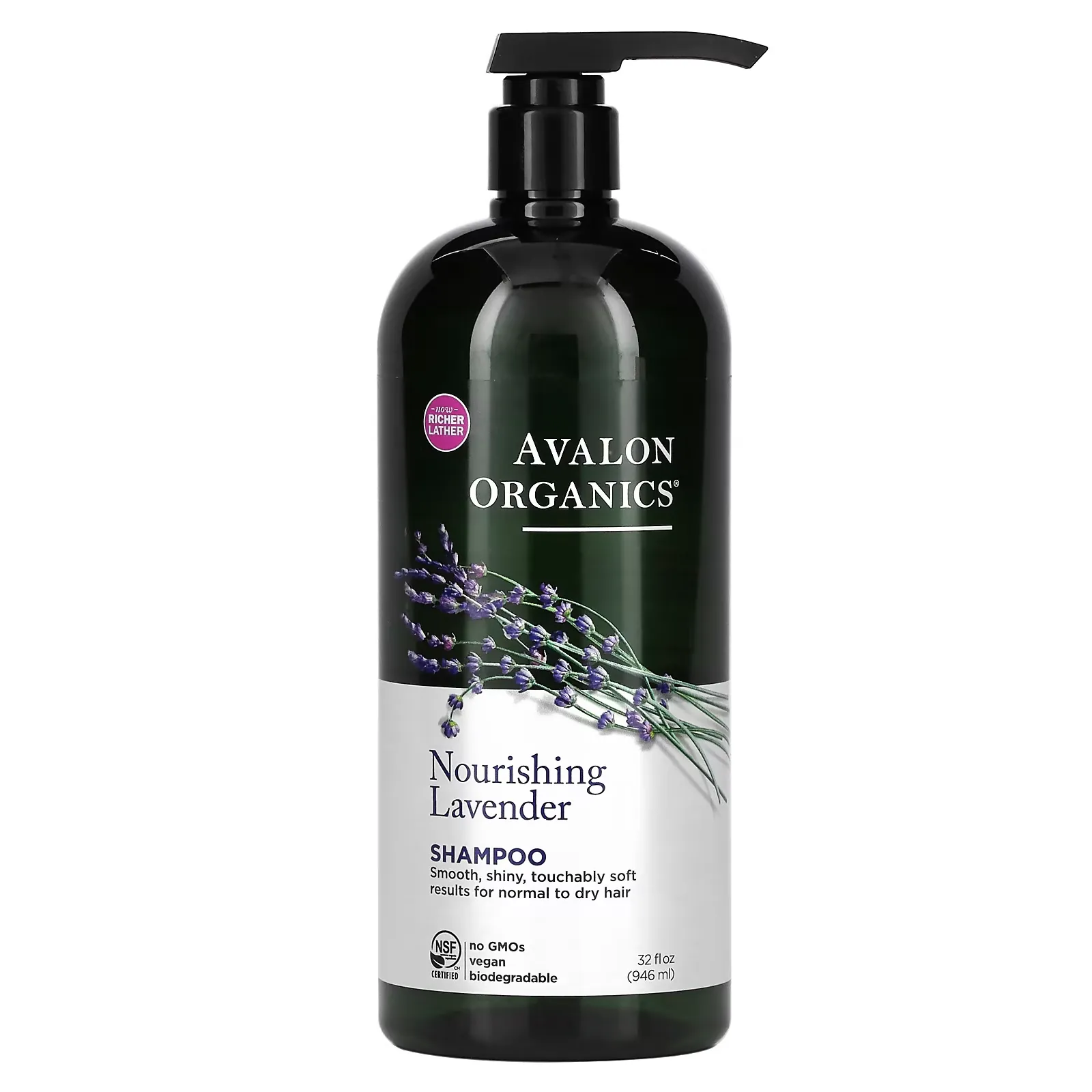 Shampoo, Nourishing Lavender, 32 fl oz (946 ml)