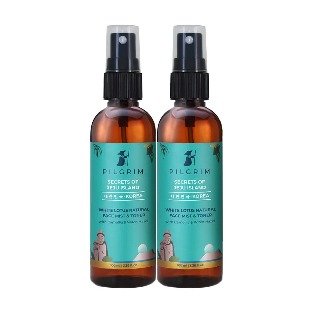 Pilgrim White Lotus Natural Face Mist & Toner - Pack of 2