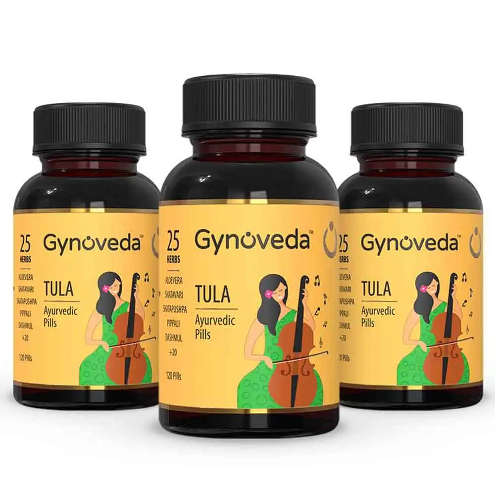 Gynoveda TULA Ayurvedic Pills - Pack of 3,  120 tablet(s)  Unflavoured