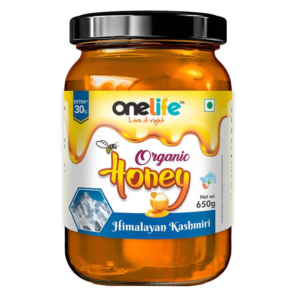 OneLife Organic Honey,  650 g  Himalayan Kashmiri