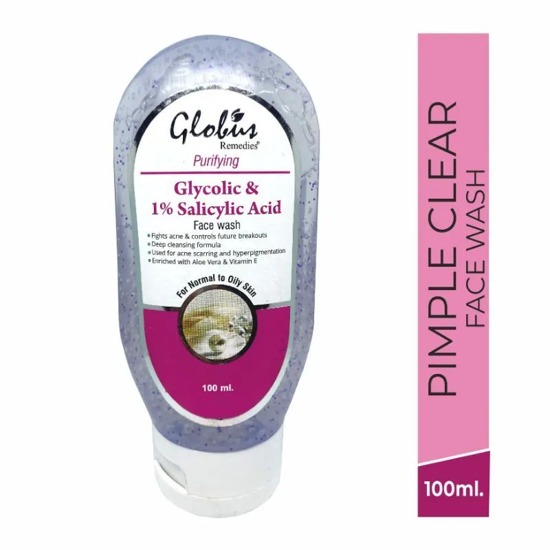 Globus Remedies Glycolic Acid And Salicylic Acid Face Wash