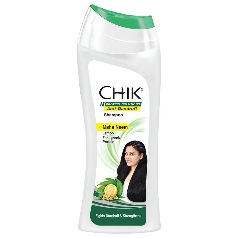 Chik Anti-Dandruff Shampoo, With The Goodness Of Mahaneem, Lemon And Fenugreek Protein