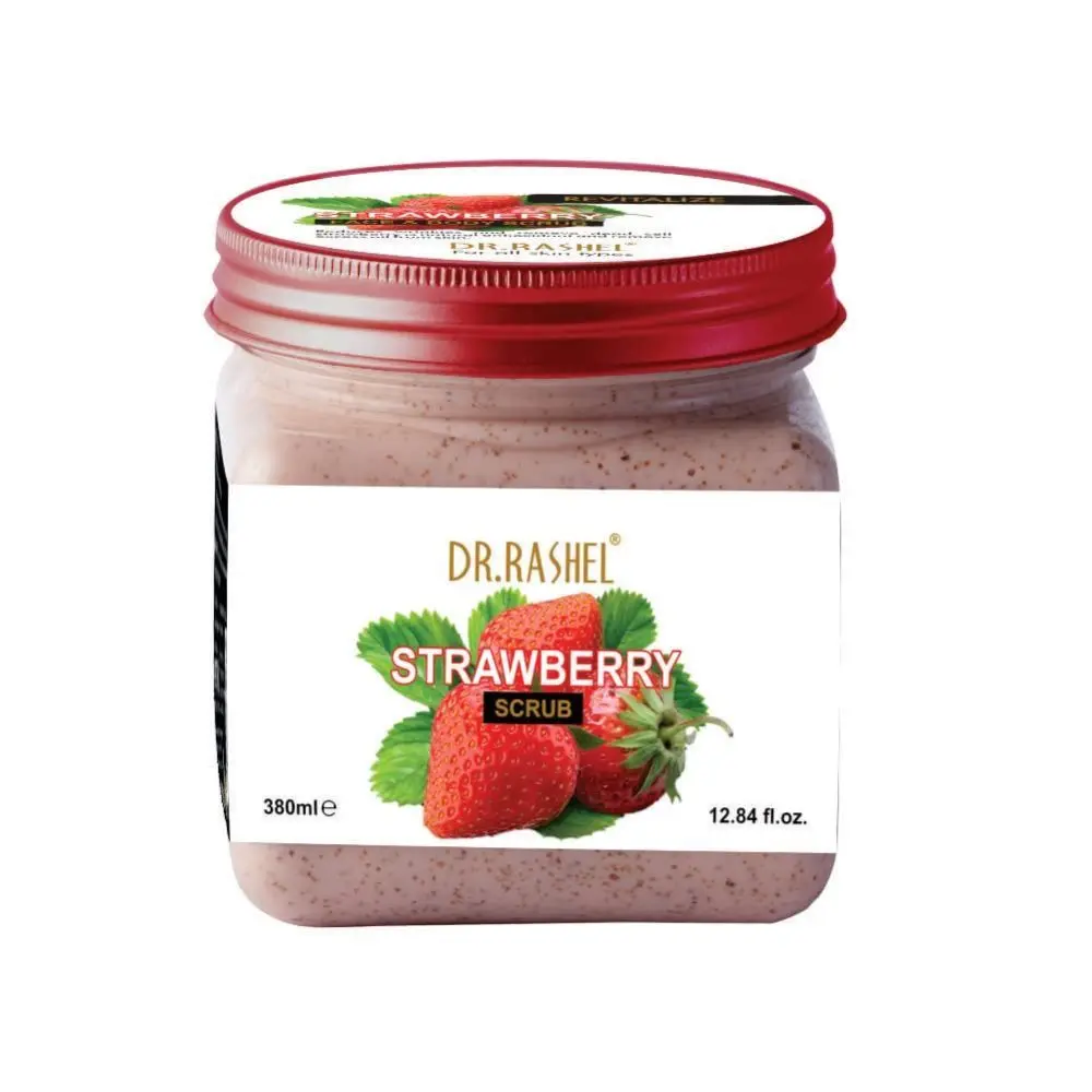 Dr.Rashel Revitalize Strawberry Face and Body Scrub For All Skin Types (380 ml)