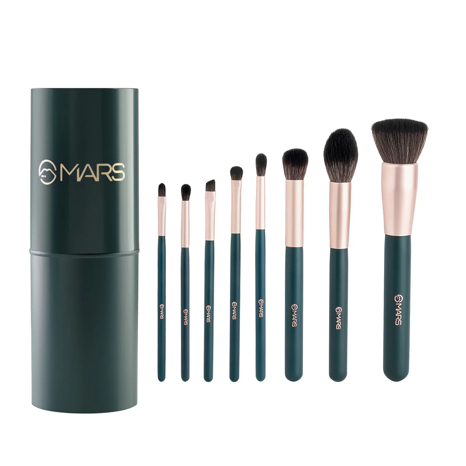 MARS Tools of Titans Brush Set of 8 ultra soft brushes with Holder