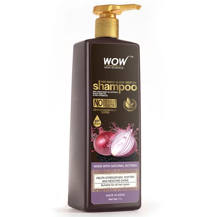 WOW Skin Science Red Onion Black Seed Oil Shampoo