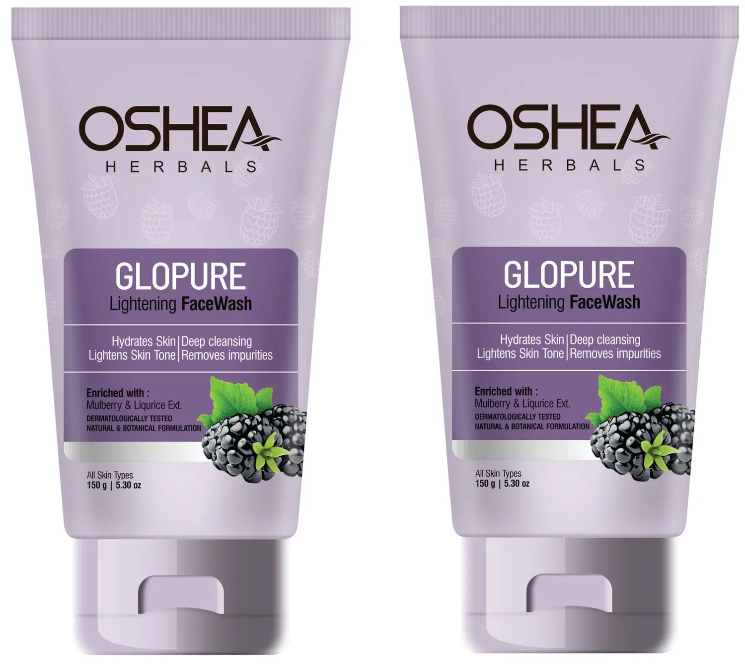 OSHEA HERBALS Glopure Lightening Face Wash (Pack of 2 )