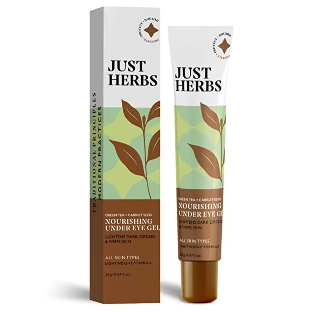 Just Herbs Nourishing Under Eye Gel Cream for Dark Circles with Cucumber & Green Tea - 20g