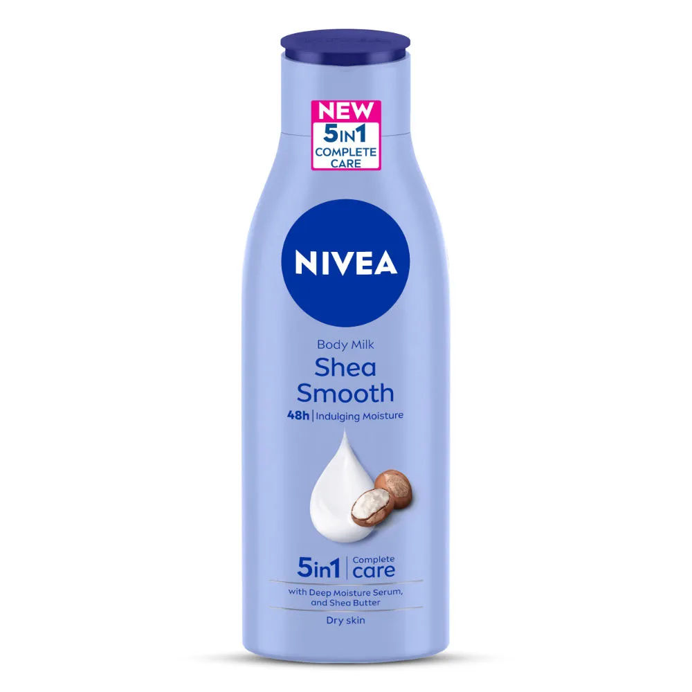 NIVEA Body Lotion for Dry Skin, Shea Smooth, with Shea Butter