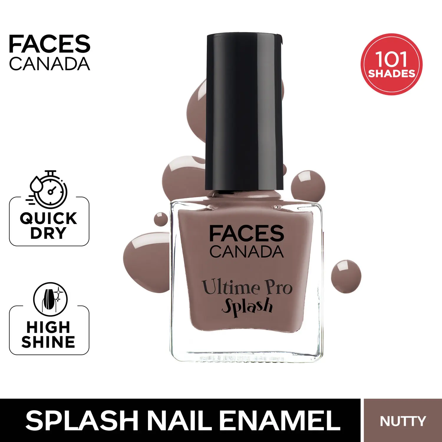 Faces Canada Ultime Pro Splash Nail Enamel Nutty 32