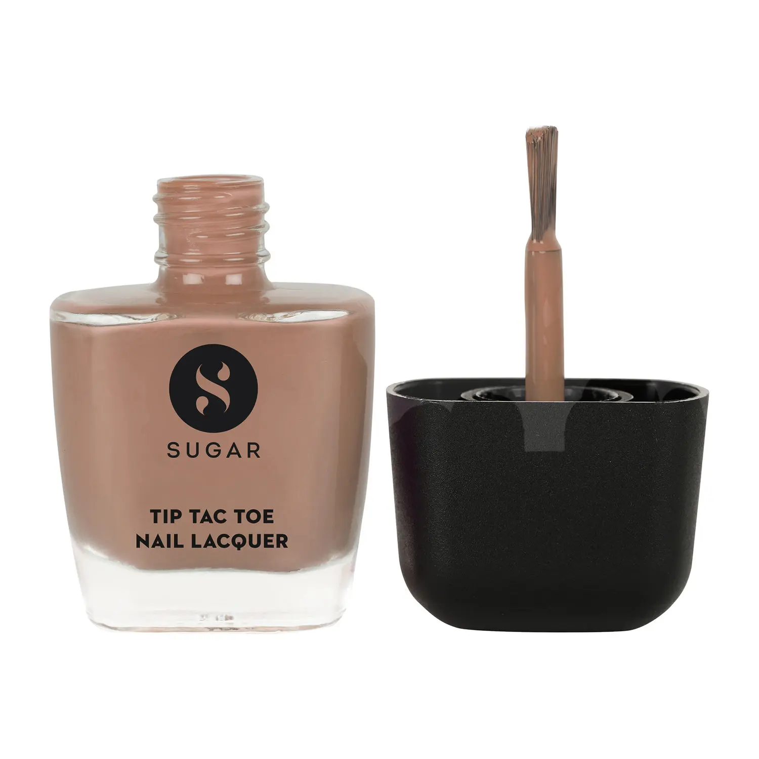 SUGAR Cosmetics Tip Tac Toe Nail Lacquer Classic - 05 Social Sepia 