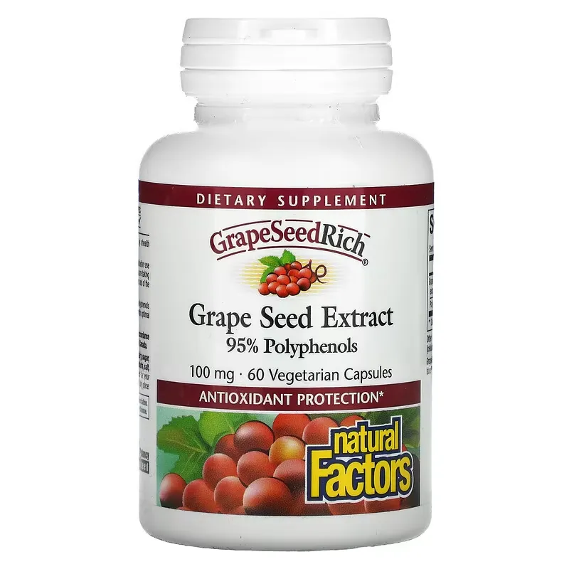 GrapeSeedRich, Grape Seed Extract, 100 mg, 60 Vegetarian Capsules