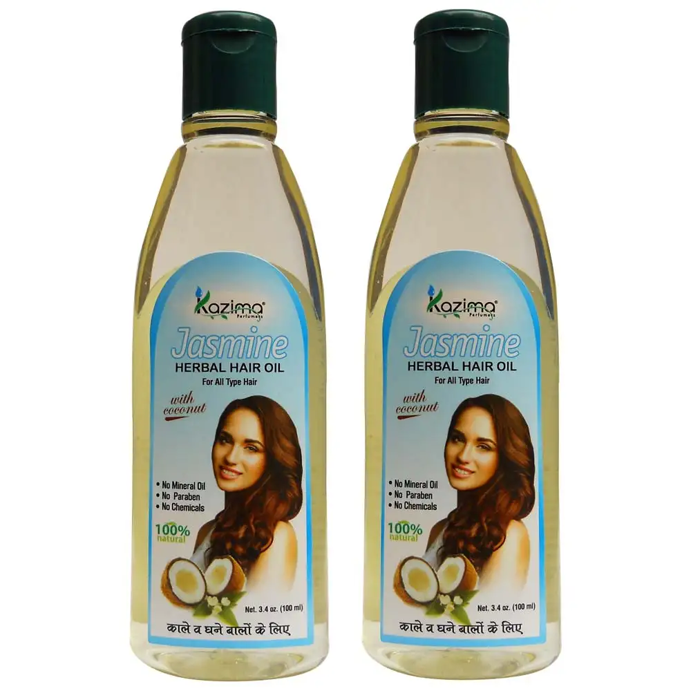 Kazima Jasmine Herbal Hair Oil,  100 ml  All Hair Type (Pack of 2)