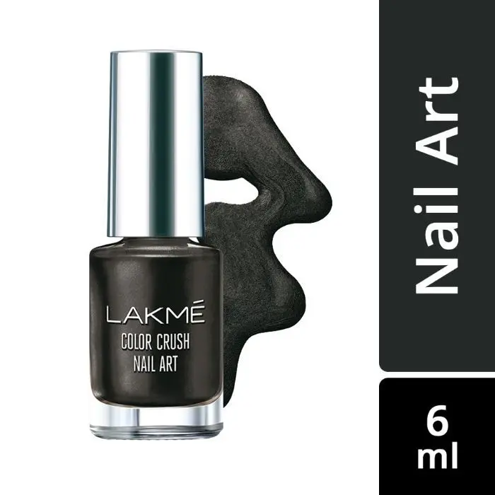 Lakme Color Crush Nail Art - Black M7 (6 ml)