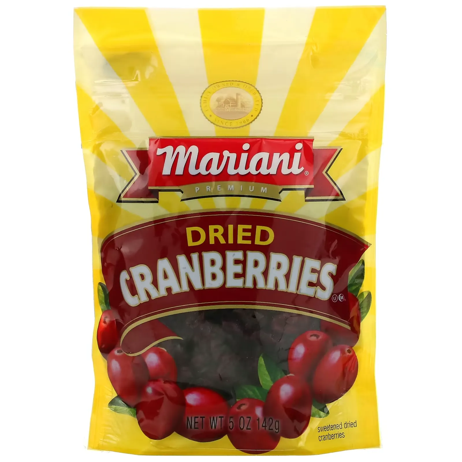 Premium Dried Cranberries, 5 oz (142 g)