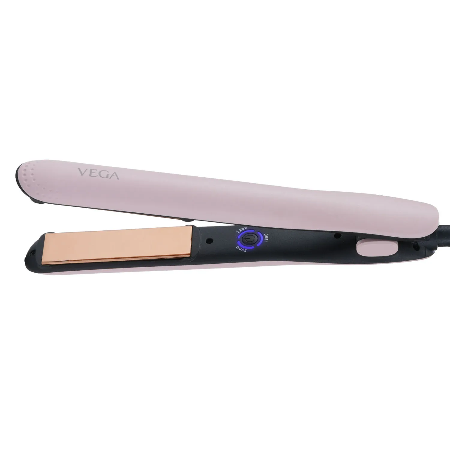 VEGA Go Glam Hair Straightener With Titanium Plates & 3 Temperature Settings - Pink (VHSH-32)