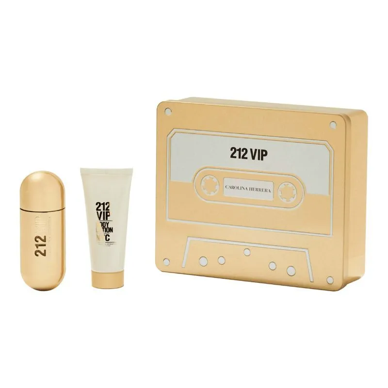 Carolina Herrera 212 Vip Eau De Parfum With Body Lotion