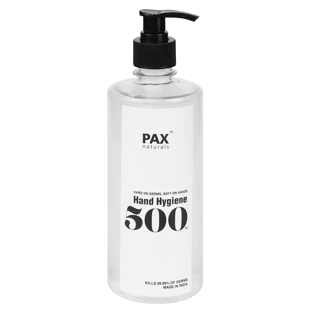 PAX Naturals Hand Hygiene,  Fragrance Free  500 ml  Kills 99.99% of Germs