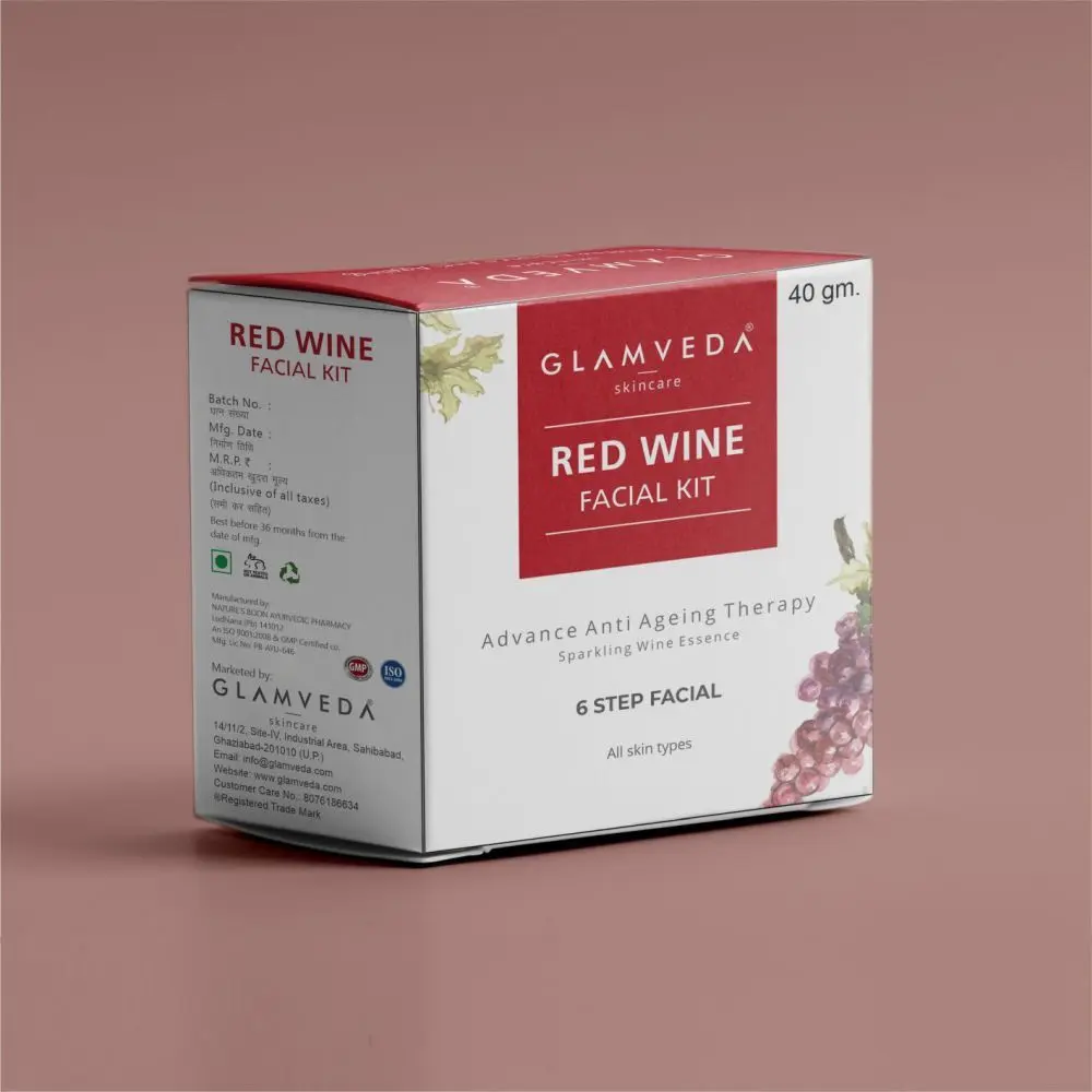 Glamveda Red Wine Advance Anti Ageing Facial kit