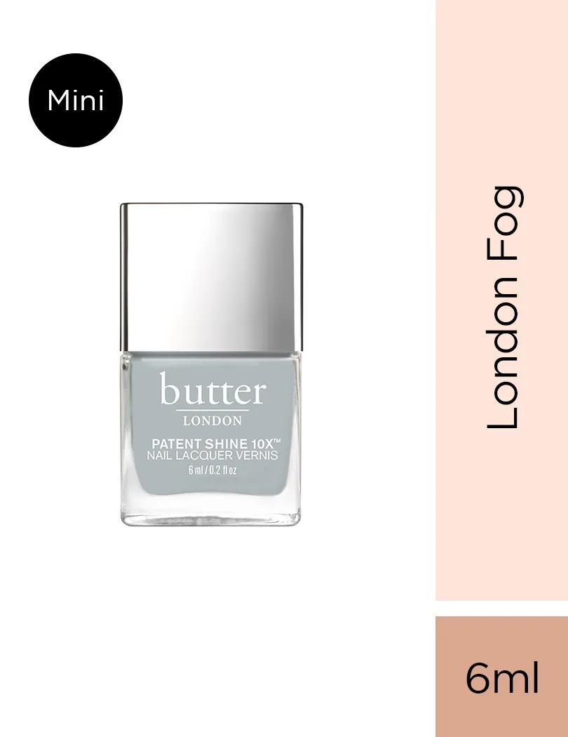 Butter London Mini Shine 10x Nail Lacquer - Holographic London Fog Beige Shimmer