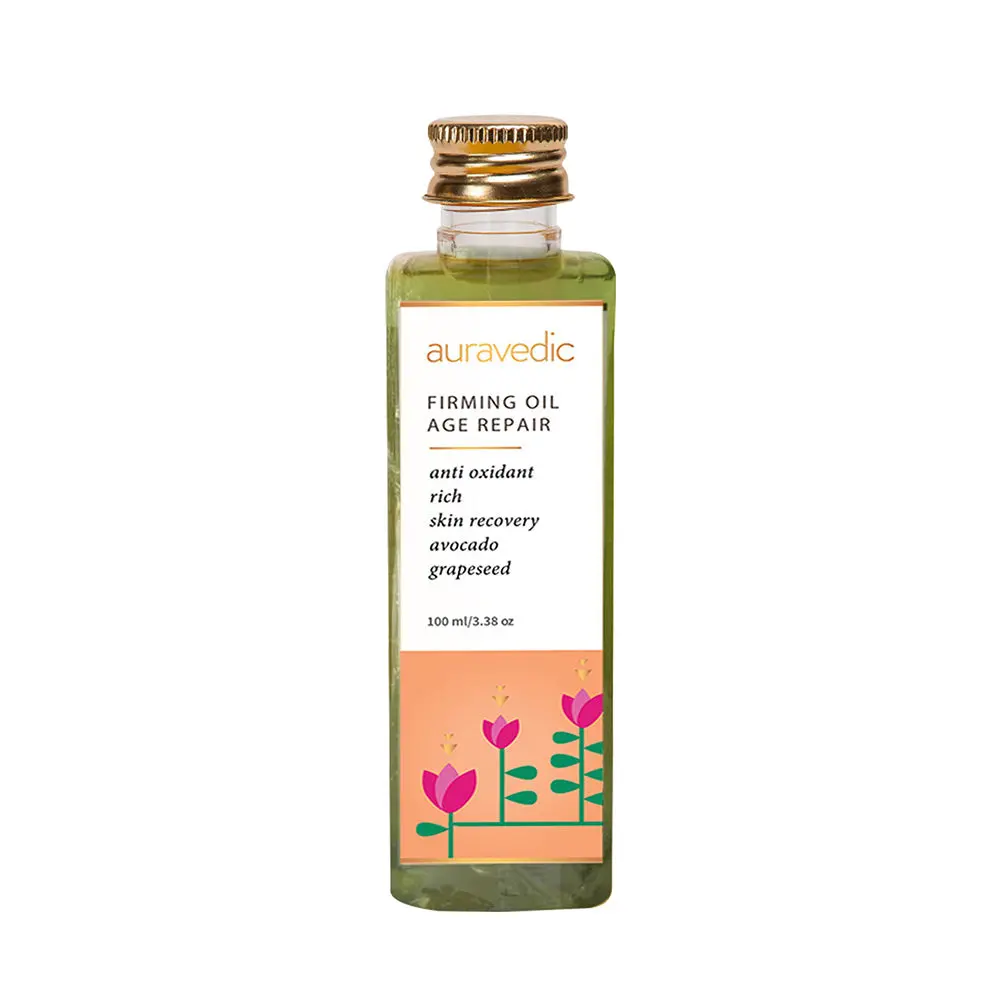 Auravedic Firming Avocado Grape seed Age Repair oil, Protects & Brightens Skin, Dimishes Age Spots & Visibly Firms Skin (100 ml)