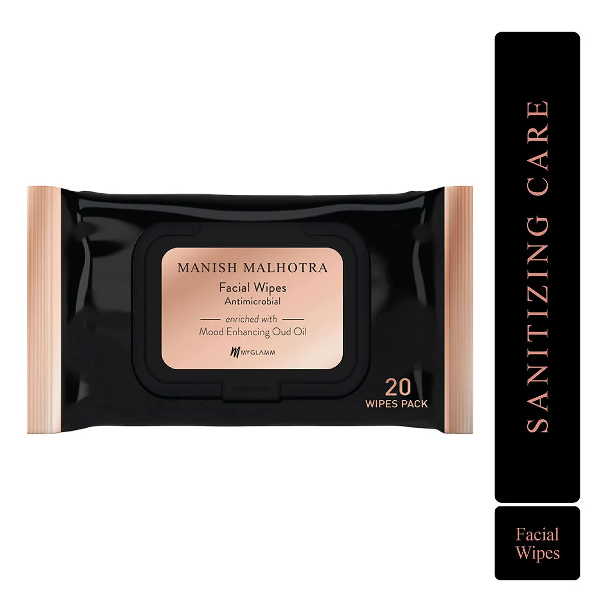 Manish Malhotra Beauty By MyGlamm Antimicrobial Facial Wipes