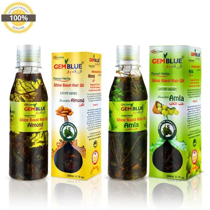 Gemblue Biocare Almond Hair Oil (200 ml)+Gemblue Biocare Amla Hair Oil (200 ml)