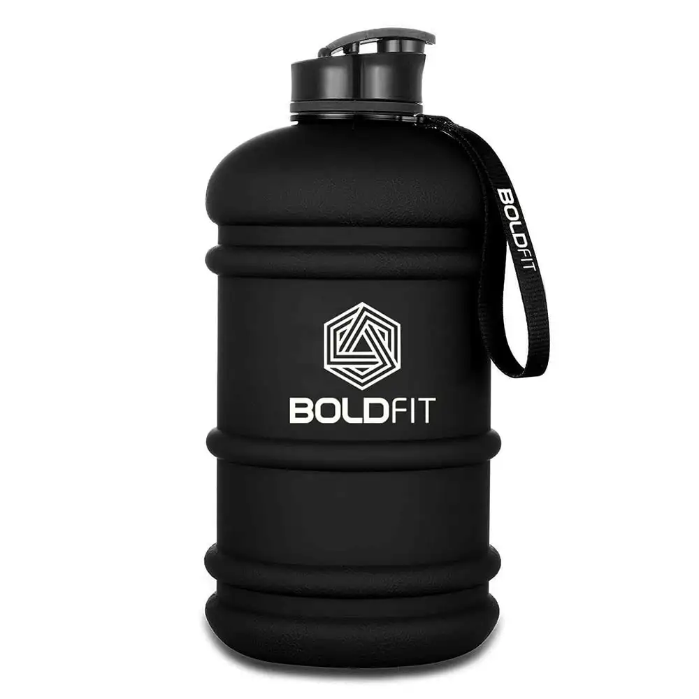 Boldfit Gym Gallon Water Jug Bottle,  Matt Black  2.2 L