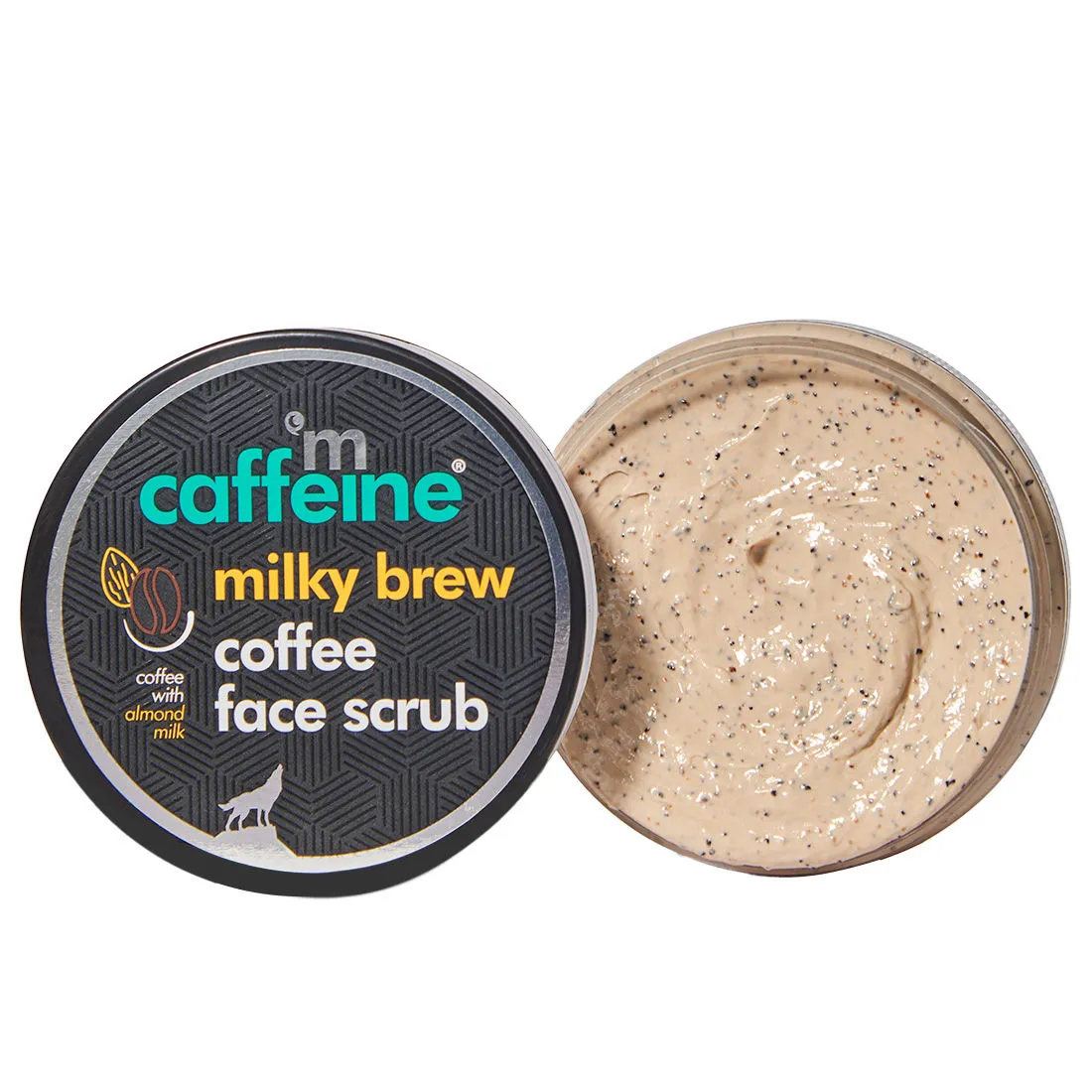 MCaffeine Coffee & Milk Moisturizing Face Scrub with Shea Butter for Gentle Exfoliation & Skin Nourishment