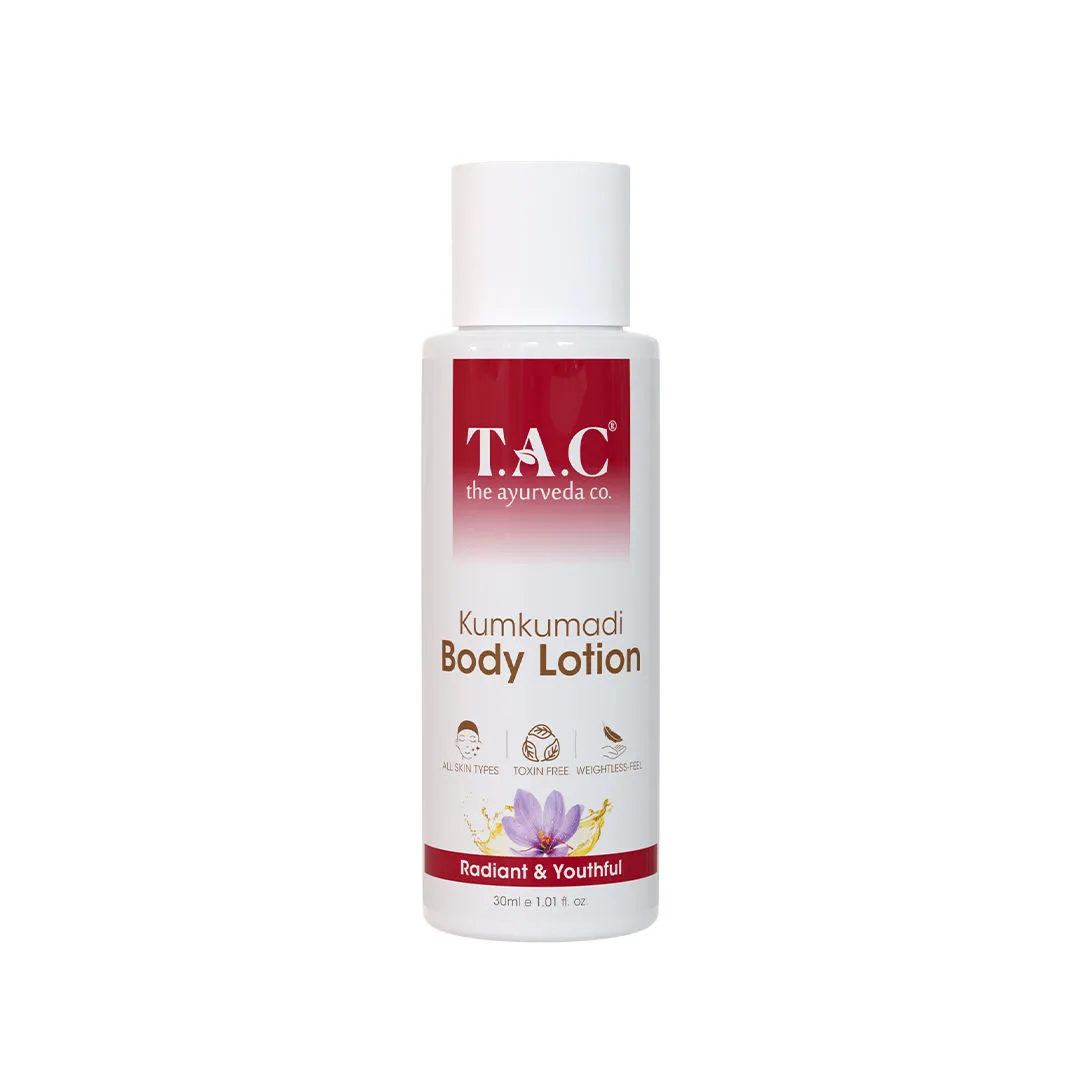 TAC - The Ayurveda Co. Kumkumadi Body Lotion For Nourished & Glowing Skin - Mini