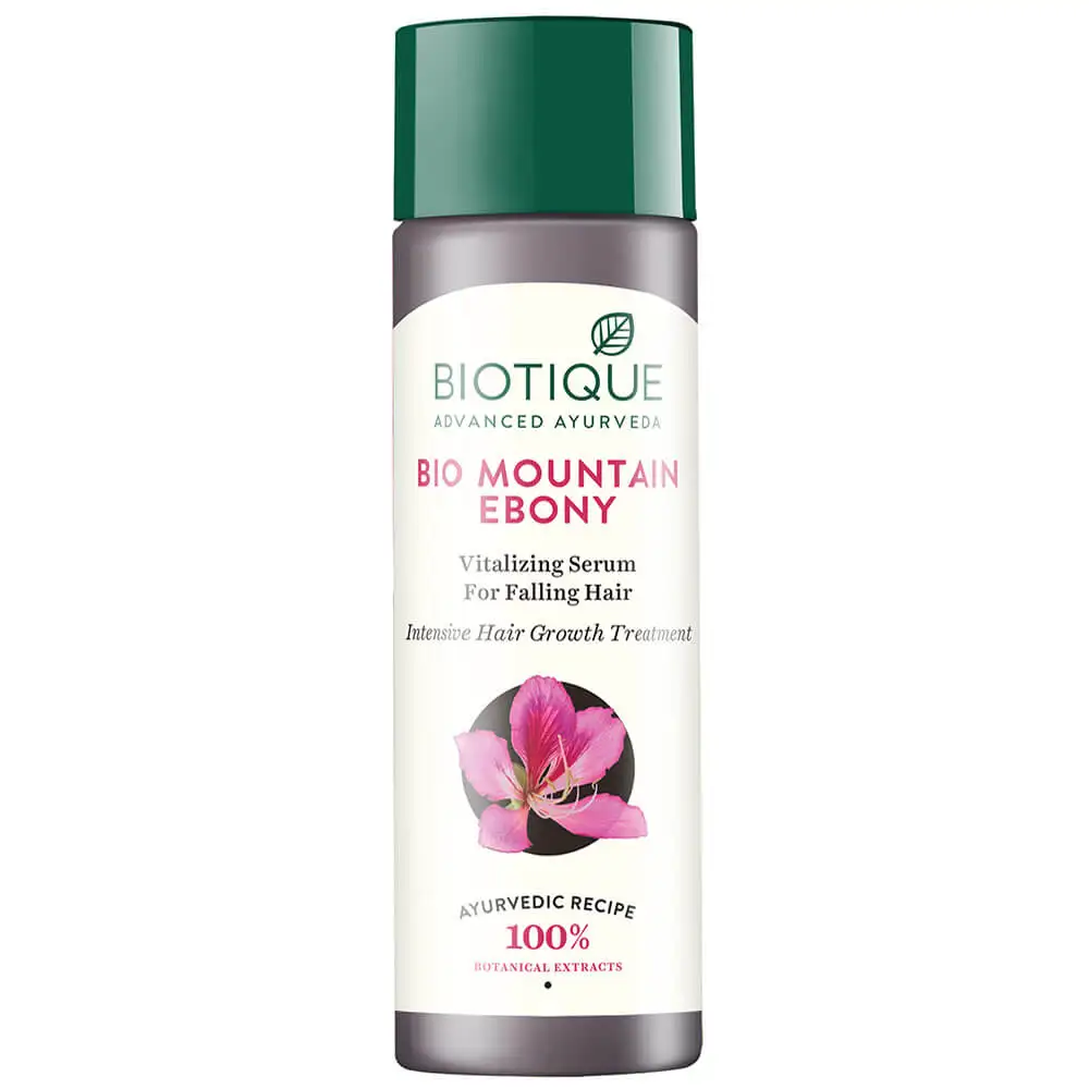 Biotique Bio Mountain Ebony Fresh Growth Stimulating Vitalizing Serum,  120 ml  for Falling Hair