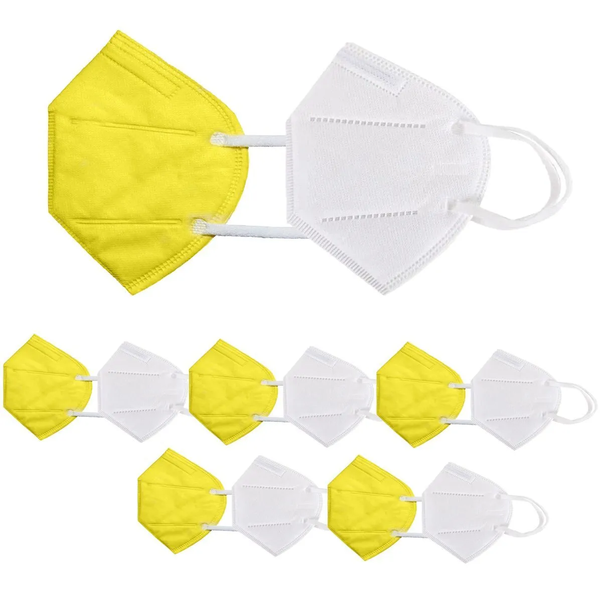 OOMPH Pack of 12 Kn95/N95 Anti-Pollution Reusable 5-Layer Mask