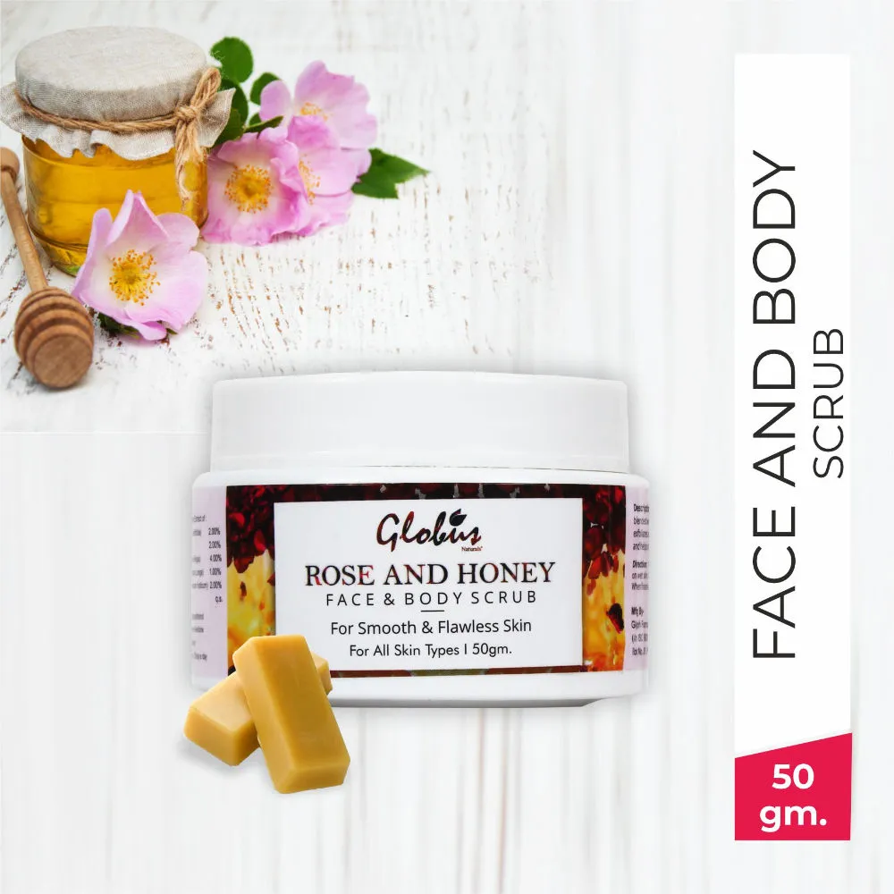 Globus Naturals Honey and Rose Face & Body Scrub