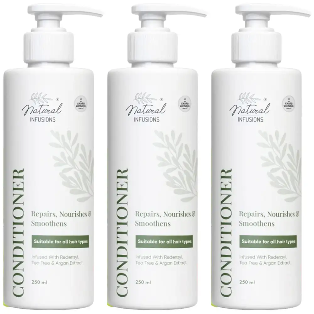 Natural Infusions Hair Conditioner,  250 ml  Repairs, Nourishes & Smoothens (Pack of 3)