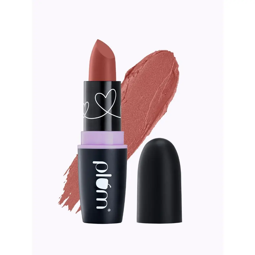 Plum Matterrific Lipstick | Highly Pigmented | Nourishing & Non-Drying | 100% Vegan & Cruelty Free | Truth Or Bare - 131 (Mauve Nude)