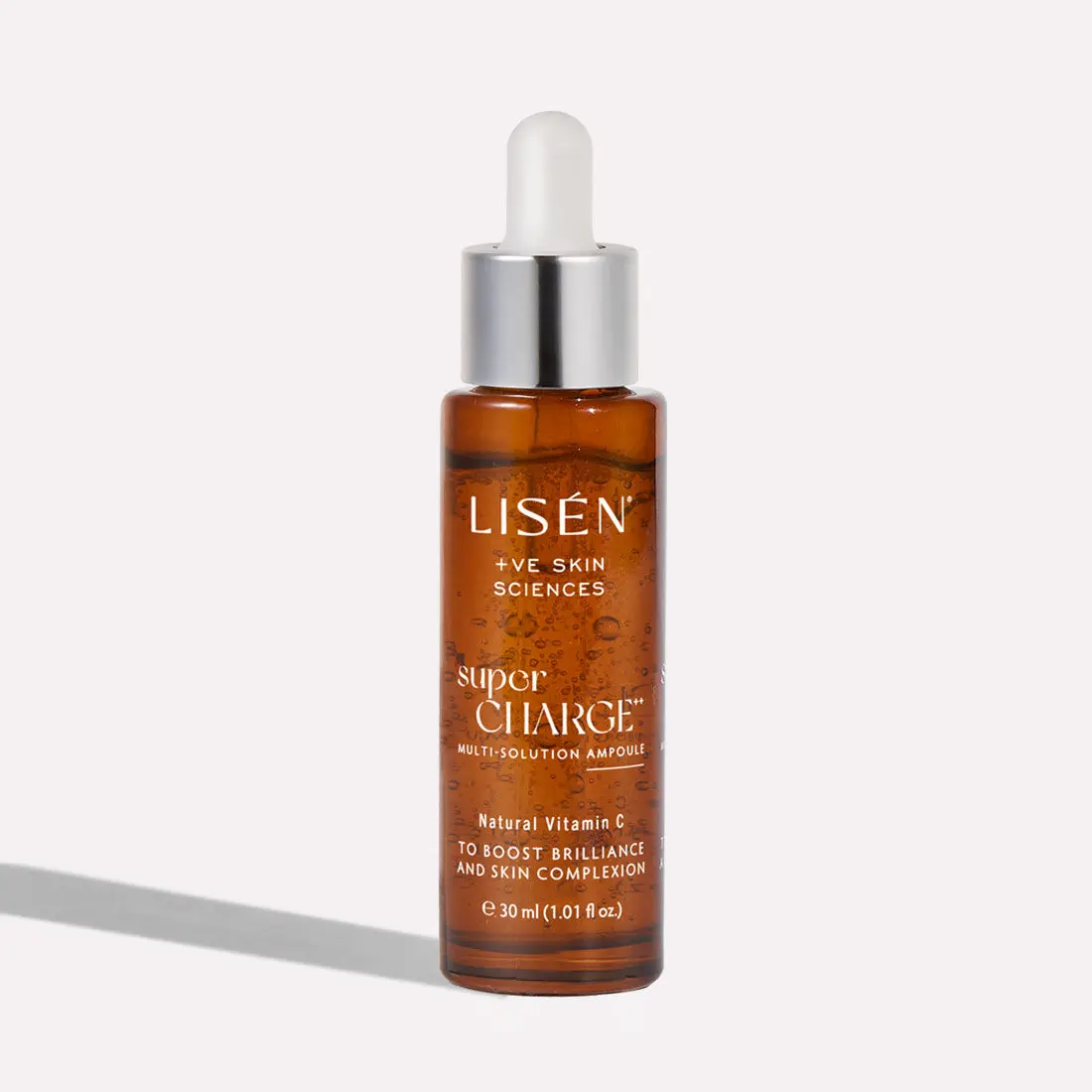 LISEN Supercharge ++ Muti-Solution Ampoule, 30 ML | Fomulated with Natural Vitamin C to Boost Brilliance and Skin Complexion (Women & Men)