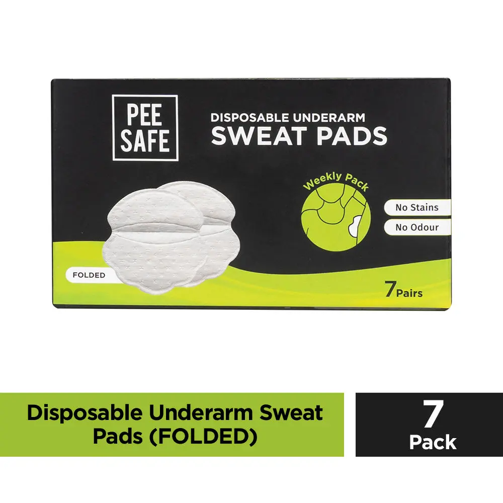 Pee Safe Disposable Underarm Sweat Pads (Folded) - Pack of 7