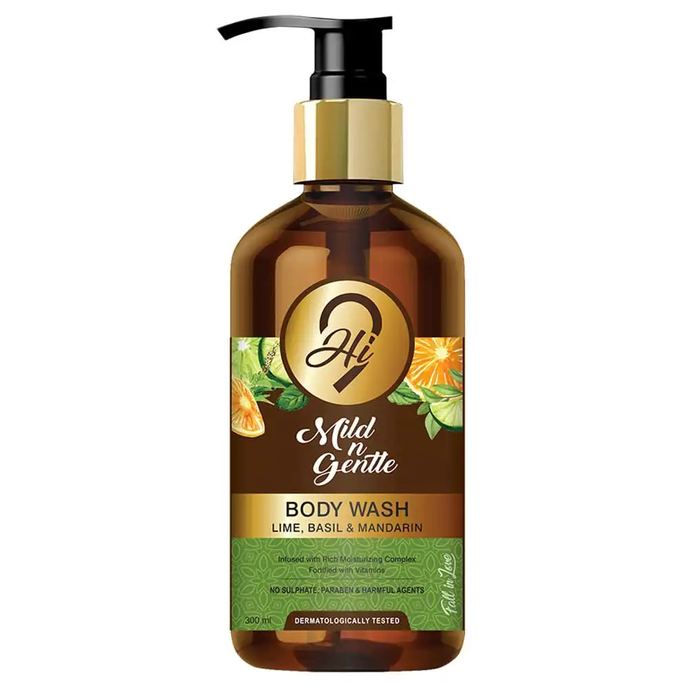 Hi9 Mild n Gentle Body Wash,  300 ml  Lime Basil & Mandarin