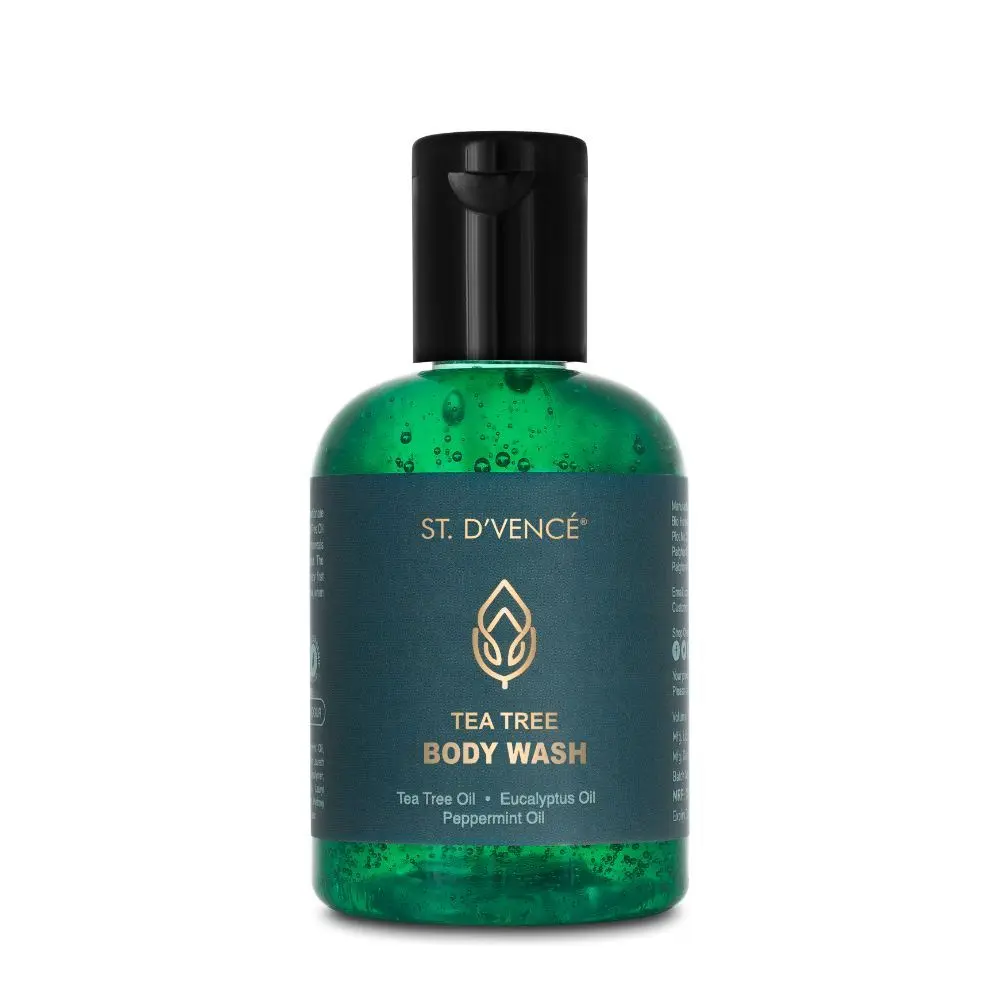 ST. D´VENCE Tea Tree Body Wash With Eucalyptus Oil & Peppermint Oil (100 ml)