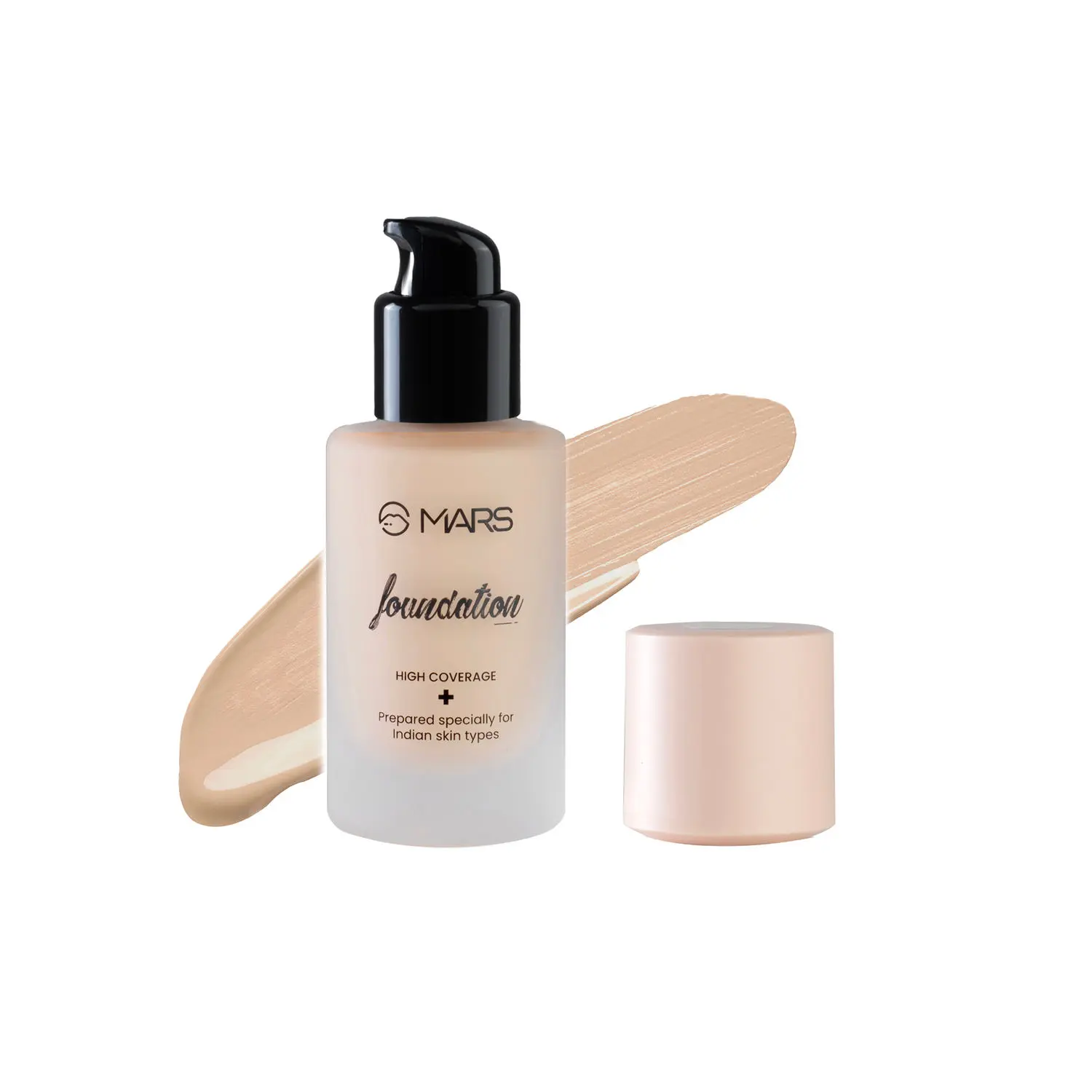 MARS Foundation with High Coverage, Blemish Free & Blendable Liquid Formula - 04 | 40ml