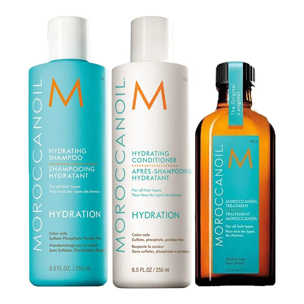 Moroccanoil Treatment , Hydarting Shampoo And Conditioner - Hydration Collection