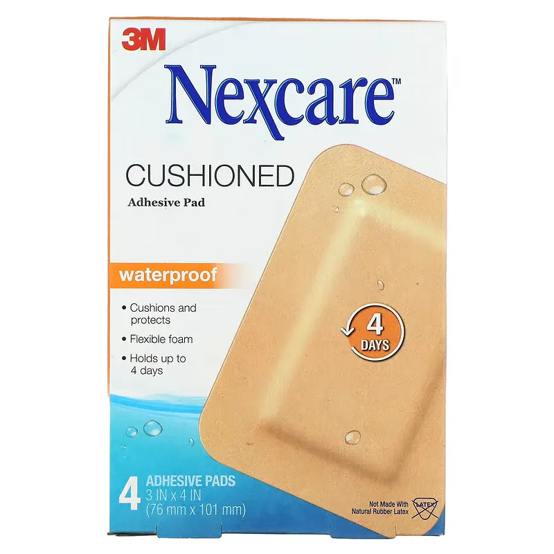 Cushioned Waterproof Adhesive Pad, 4 Pads