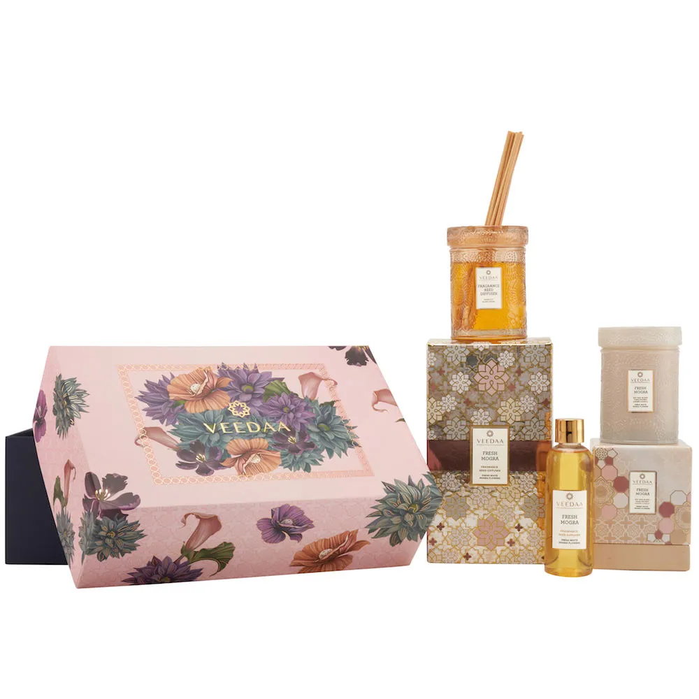 Veedaa Candles Fresh Mogra Duo Gift Set