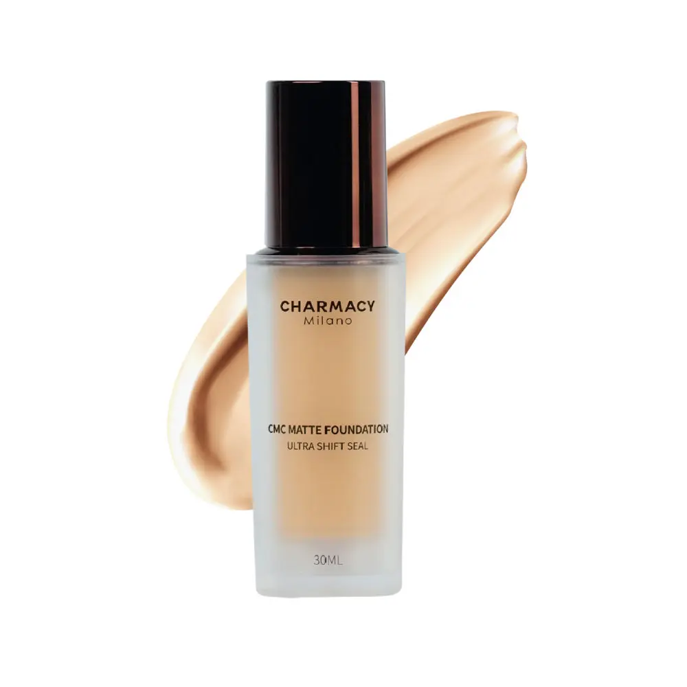 Charmacy Milano Matte Foundation 07 - Perfect Canvas for Your Make-Up Buildable Coverage, Instant Hydrating, Light Weight, Suitable for All Skin Types, 24-Hour Wear, Seamless Blend, Flawless Finish