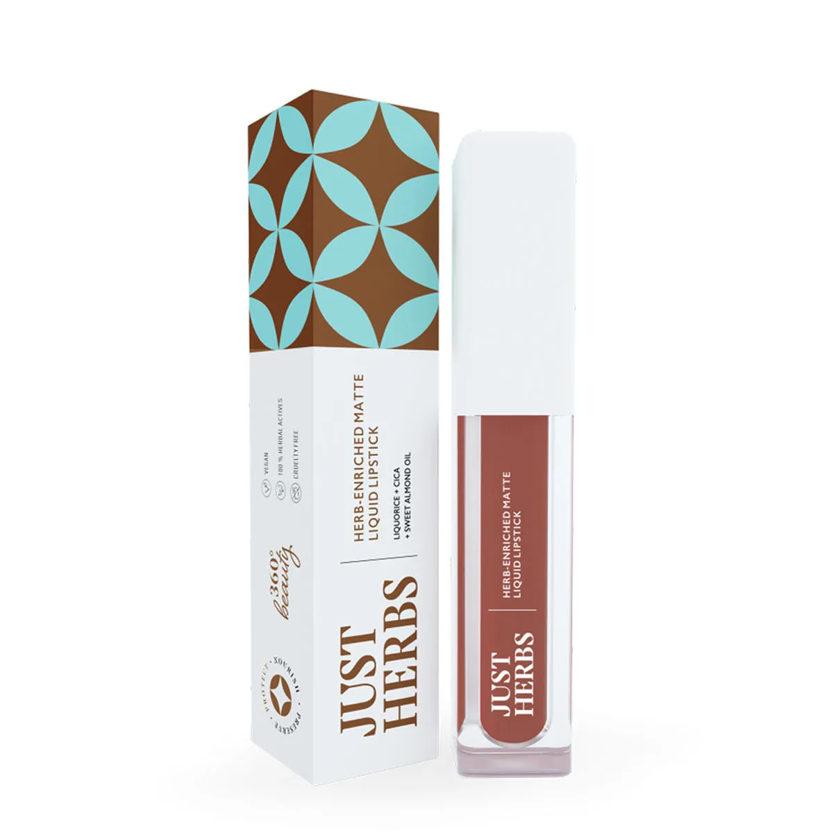 Just Herbs Vegan Matte Liquid Lipstick - Cinnamon Spice