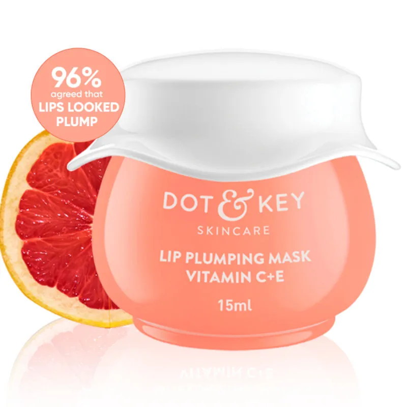 Dot & Key Lip Plumping Mask Vitamin C + E - Blood Orange & Nectarine