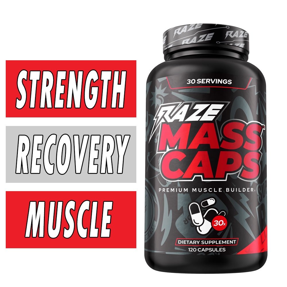 Raze Mass Caps w/ Turkesterone - REPP Sports - 120 Capsules